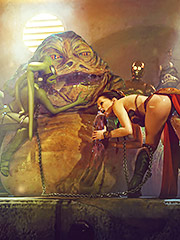 Serving the Hutt - Star wars Dirty Leia by Tab109